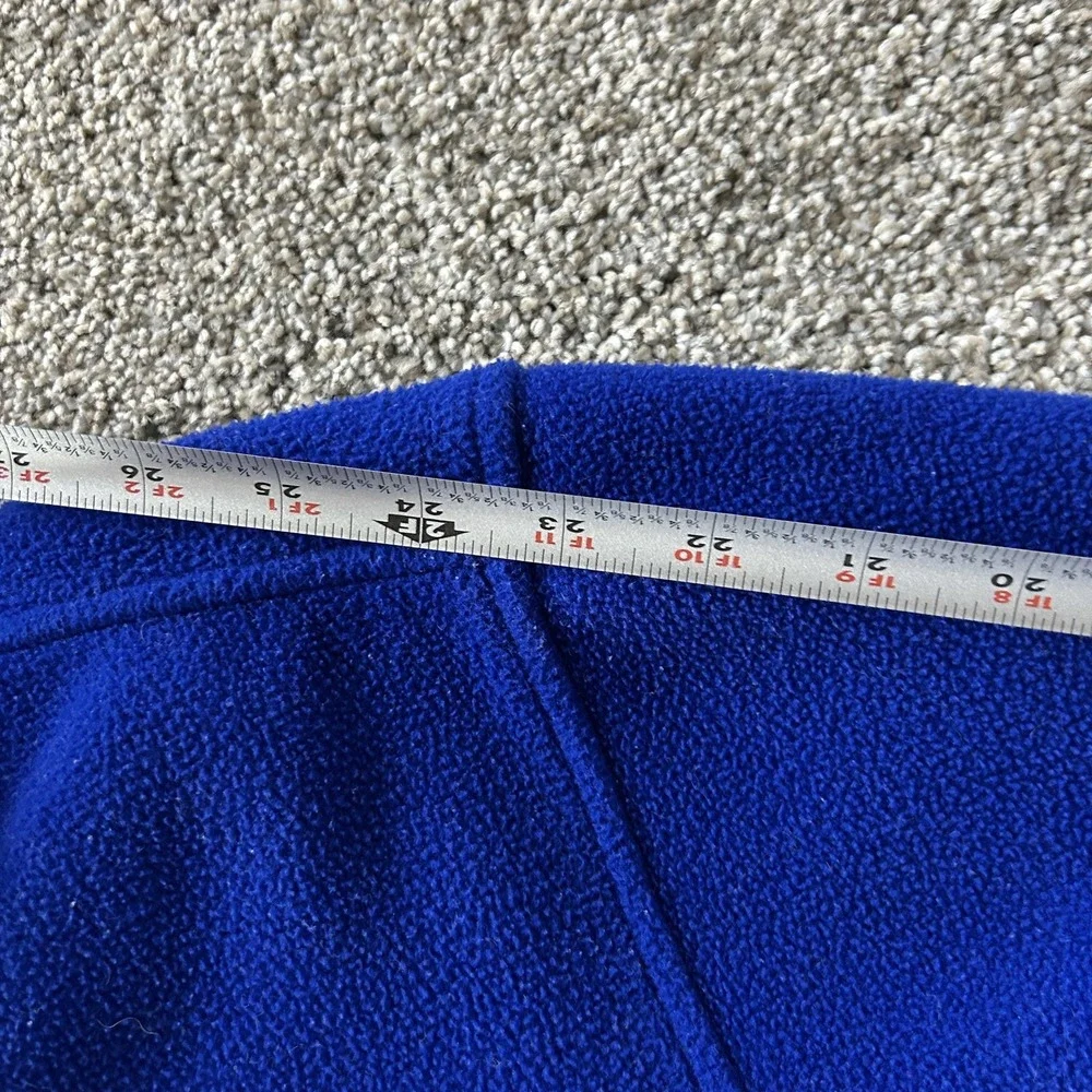 Vintage Gap Sweater Mens Medium Blue Fleece 1/4 Zip Mock Neck Pullover Warm